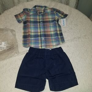 Carter’s Baby Boys  Shirt &  Shorts Outfit Set 2T/2A new with tags
